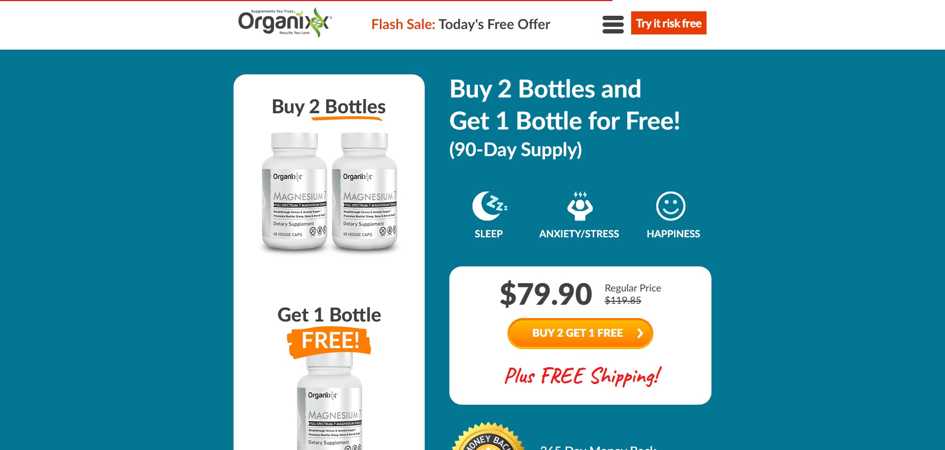 Organixx Magnesium 7 Produs